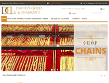 Tablet Screenshot of davidsgold.com